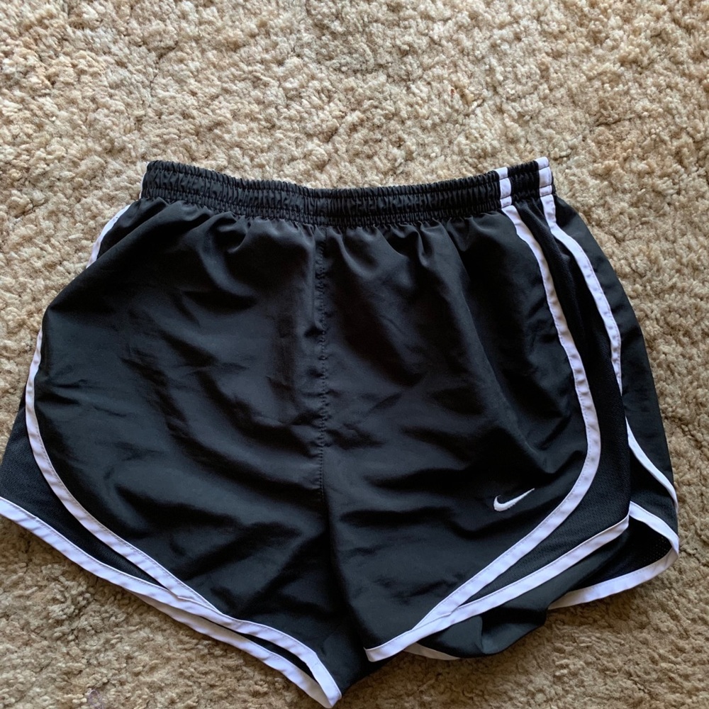 Black And White Nike Drifit shorts
